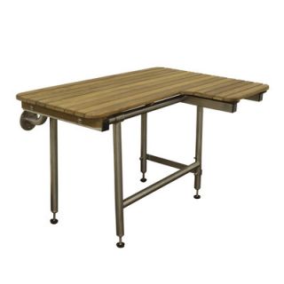 Teakworks4u Teak Wall Mount Transfer Bench