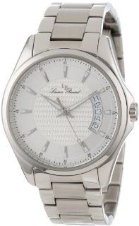 Lucien Piccard Men's 98660 22S Excalibur Silver Textured Dial Stainless Steel Watch at  Men's Watch store.