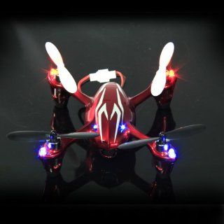 Hubsan H107C Hubsan X4 Camera RC Quadcopter with Camera Helicopter Red white Toys & Games