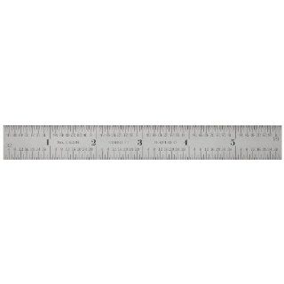 Starrett C622R 6 6" 2 Sided Steel Ruler Construction Rulers
