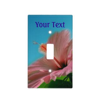 Pink Hibiscus Flower Nature Switch Plate Covers