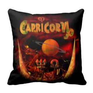 Capricorn zodiac astrology horoscope pillow