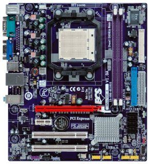 ECS NVIDIA Geforce7050PV nForce630a Single Chip Socket AM2 and Dual DDR2 Motherboard Electronics