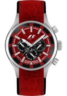 JACQUES LEMANS F5034D  Watches,Mens Monza Chronograph Red Leather, Chronograph JACQUES LEMANS Quartz Watches