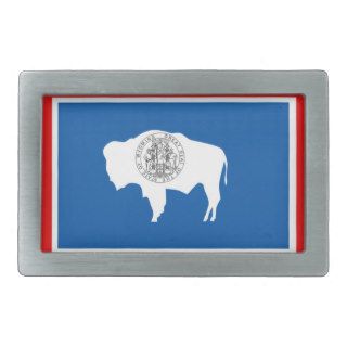 Wyoming State Flag Belt Buckle