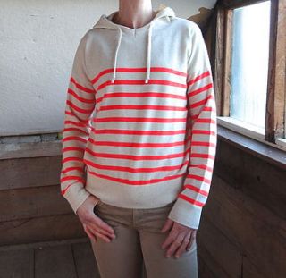 marine stripe hoodie jumper by new scotland