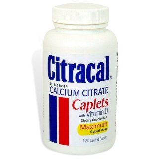 Citracal with Vitamin D, Maximum Dose 630 mg, 120 Caplets Health & Personal Care