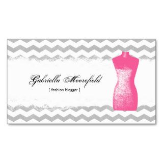 Fashion Blogger Modern Contact Business Cards