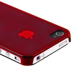 Red Snap on Slim fit Case for Apple iPhone 4/ 4S Eforcity Cases & Holders
