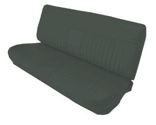 Acme U1003L RE630 Front Smoke Leather Bench Seat Upholstery with Pleated Inserts Automotive