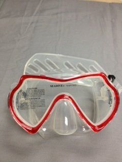Seadive Eagleye SL Mask Red  Diving Masks  Sports & Outdoors