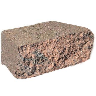 Fulton Red/Charcoal Basic Retaining Wall Block (Common 12 in x 4 in; Actual 11.7 in x 4 in)