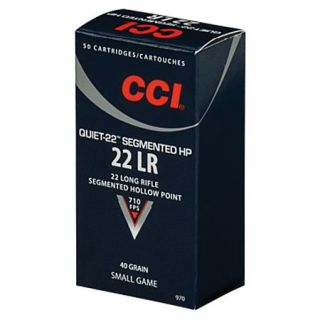 CCI Quiet 22 Segmented HP Ammo .22 LR 40 gr. CPRN 770530