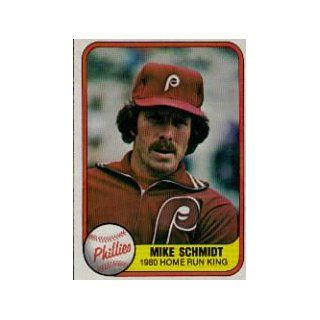 1981 Fleer #640B Mike Schmidt P2/1980 Home Run King/640 on back at 's Sports Collectibles Store