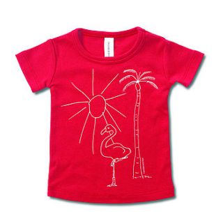 venice beach and flamingo graphic t by frankie & ava