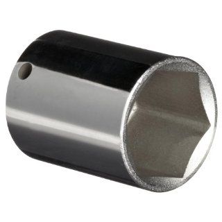 Martin B632 1" Type II Opening 3/8" Square Drive Socket, 6 Points Standard, 1 5/8" Overall Length, Chrome Finish Socket Wrenches