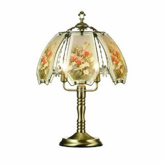 OK Lighting OK632ABHC9SP3 23.5 Inch Height Touch Lamp with Hummingbird Theme, Antique Bronze   Table Lamps  