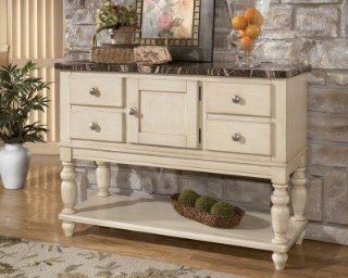 White Dining Room Server   Signature Design by Ashley Furniture   China Cabinets
