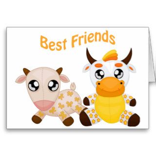 Animal Best Friends Greeting Card