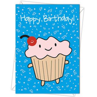 happy birthday cupcake card by asking for trouble