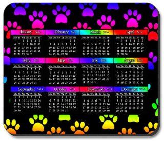 Cat Paws Mouse Pad   with 2014 Calendar 