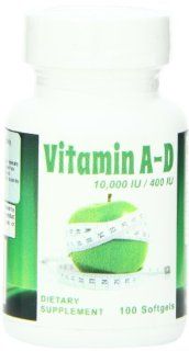Eden Pond Vitamin A D Ultra Potent Supplement, 100 Count Health & Personal Care