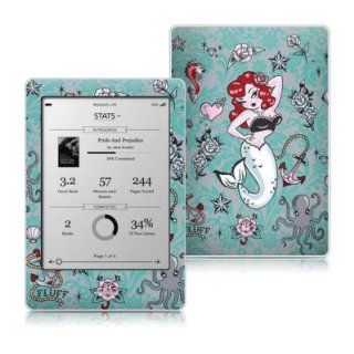 Molly Mermaid Design Protective Decal Skin Sticker for Kobo eReader 6 inch Touch Edition Tablet Computers & Accessories