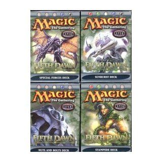 Magic the Gathering   Fifth Dawn Theme Deck Starter Set Of 4 [Toy] Toys & Games