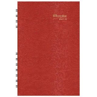 Brownline 2014 CoilPro Daily Planner, Red, 8 x 5 Inches, Hard Cover with Twin Wire Binding (CB634C.RED 14)  Appointment Books And Planners 