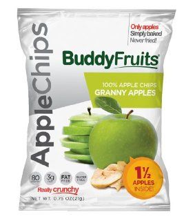 Buddy Fruits Apple Chips, Granny, 0.75 Ounce (Pack of 24)  Dried Fruits  Grocery & Gourmet Food