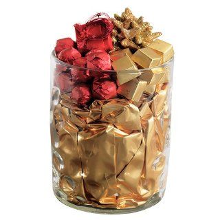 Happy Wishes Red & Gold Decorated Chocolate Arrangement in Modern Vase Design  Gourmet Chocolate Gifts  Grocery & Gourmet Food