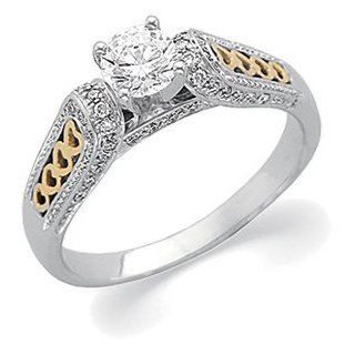 1/5 ct tw Filigree Diamond Semi Set Engagement Ring Diamond Designs Jewelry