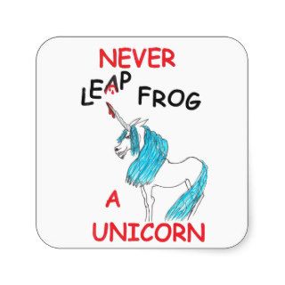 never leapfrog a unicorn stickers