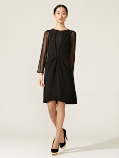 Silk Plunge Front Dress by Thakoon