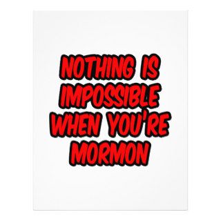 Nothing Is ImpossibleMormon Personalized Flyer