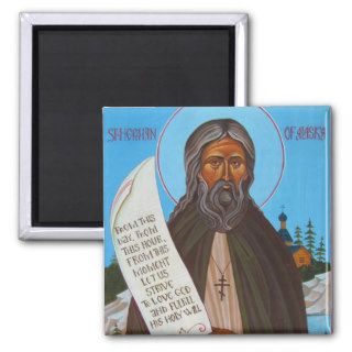 St Herman of Alaska Orthodox Icon Magnet