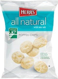 Herr's Popped Chips (Natural with Sea Salt)  Potato Chips  Grocery & Gourmet Food