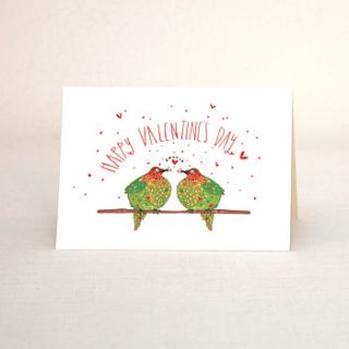 love birds valentine's day card by the story house