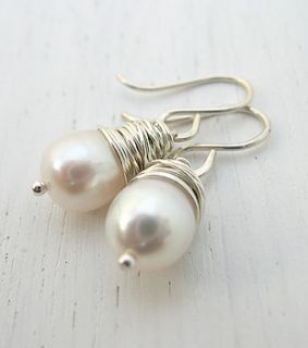 fresh water pearl earrings by sarah hickey