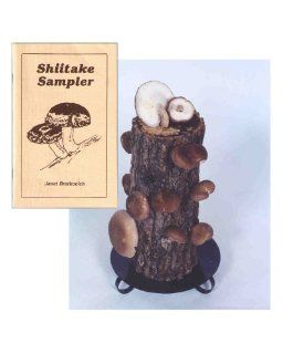 10" Shiitake Mushroom Log with the Shiitake Sampler Cookbook  The Mushroom Recipe Cookbook  Patio, Lawn & Garden