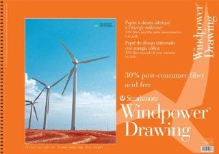 Strathmore ST643 18 18 in. x 24 in. Windpower Wire Bound Drawing Pad   30 Sheets Toys & Games