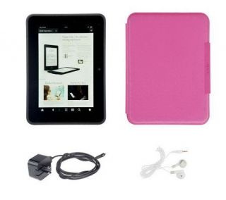 Kindle Fire HD 7 32GB WiFi Tablet with Charger, Case and Earbuds —
