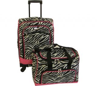 American Flyer Travelware Animal Print 2 piece Spinner Luggage Set