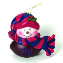 New York Giants Musical Snowman Ornament Forever Collectibles Football