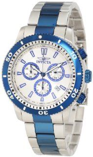 Invicta Men's 10360 Specialty Chronograph Silver Dial Two Tone Stainless Steel Watch Invicta Watches