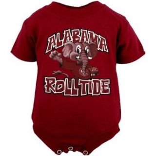 NCAA Alabama Crimson Tide Infant Crimson Character Creeper (18 Months)  Infant And Toddler Sports Fan Apparel  Sports & Outdoors