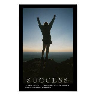 SUCCESS Motivational Poster Print