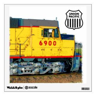 Diesel Locomotive Wall Decal With Logo