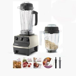 Vitamix 5200 Super Package BRUSHED STAINLESS with 64oz & 32oz Dry Containers, a Cookbook/dvd, 7 Year Full Warranty Kitchen & Dining