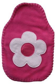 flower hot water bottle cover by nickynackynoo
